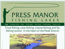 Tablet Screenshot of pressmanorfishinglakes.com